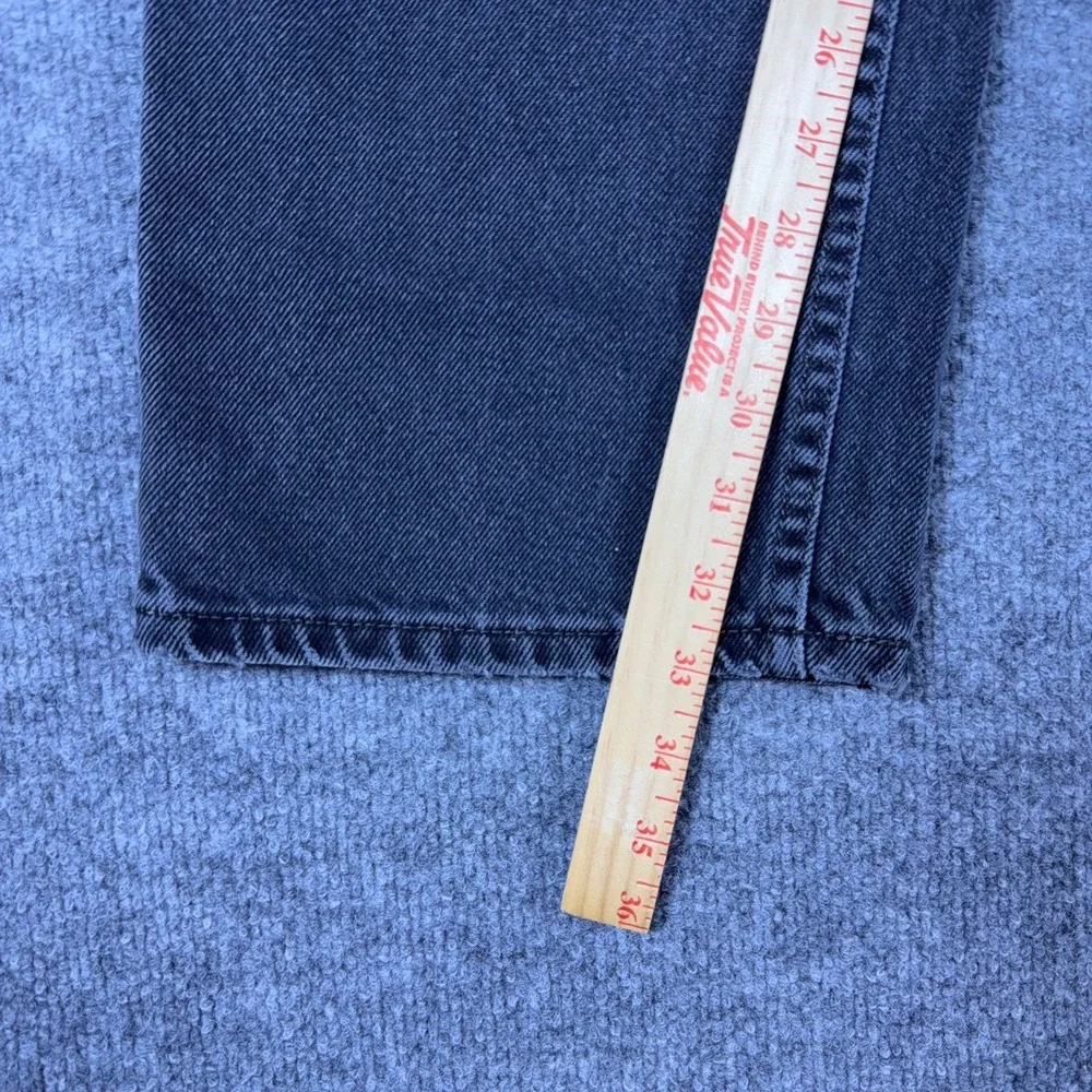 Levis 505 Regular Fit Straight Leg Jeans Mens 38x34 Faded Black Denim Pants